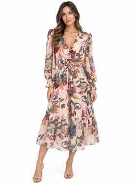 Soft Surroundings Maggie Floral Dress Multi S NWT